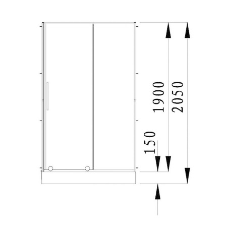 Душевая дверь Alvaro Banos Toledo D120.10 Cromo фото