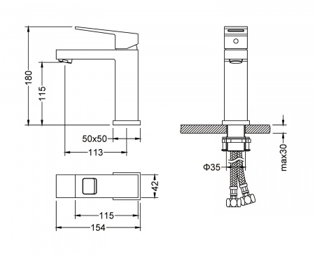 Смеситель для раковины Timo Briana 7161/00F фото