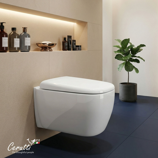 Подвесной унитаз со смывом торнадо Cerutti SPA Romina Aria Tornado CT10613 фото