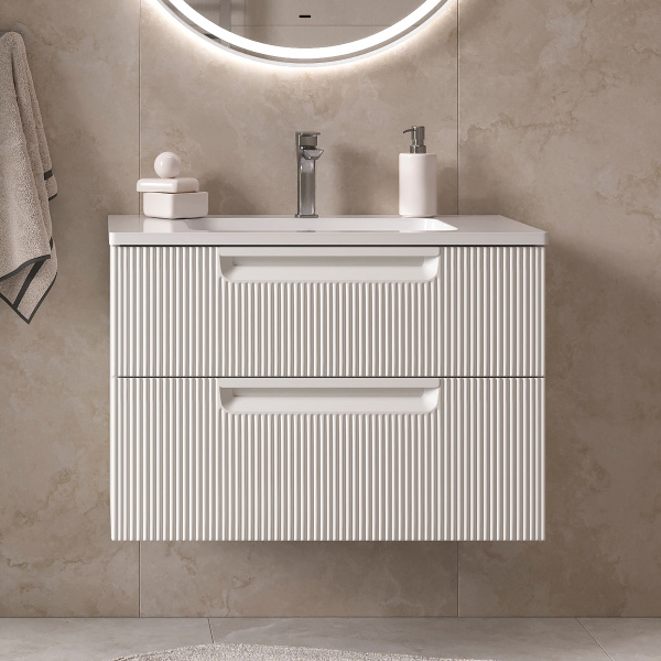 Тумба под раковину EQUIL Астер/Aster 80 tpASTER80.2Y-43 белая фото