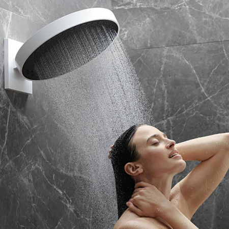 Верхний тропический душ Hansgrohe Rainfinity 3 jet 26234700 белый матовый фото