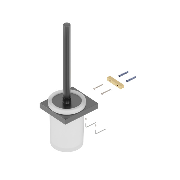 Ершик для туалета Timo Petruma 15261/18 Черное золото фото