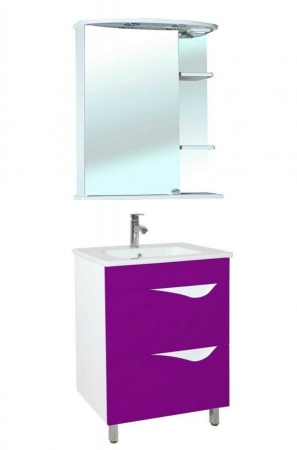 Тумба под раковину Bellezza Эйфория 60 фиолетовая фото