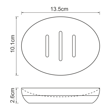 Мыльница настольная WasserKRAFT Vils K-6129 фото