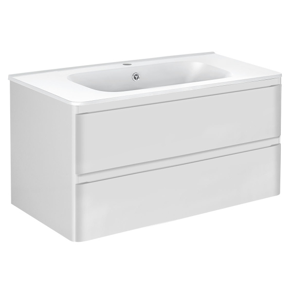 Тумба под раковину Vincea Vico VMC-2V100GW G.White 100 см фото