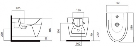 Биде подвесное Am.Pm Bliss L C533411WH фото