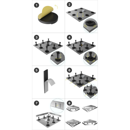 Ножки для поддона Grossman Strong GR-S8 8 шт фото