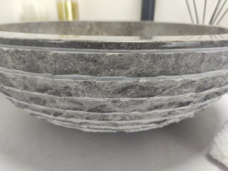Раковина из мрамора Indo Bowl Marmo Grey Medium BM-00034 фото