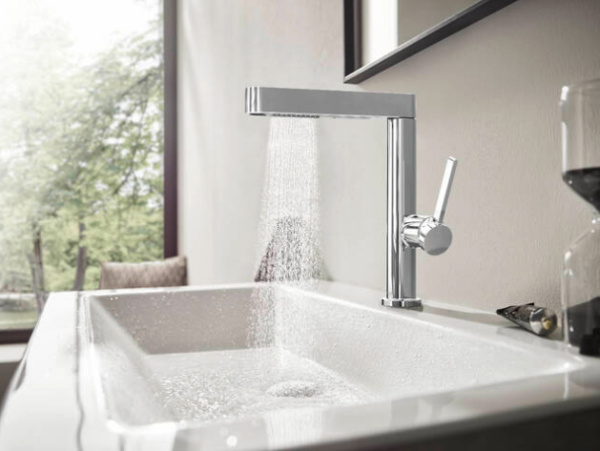 Смеситель для раковины Hansgrohe Finoris 2jet 76063000 хром, с вытяжной лейкой фото