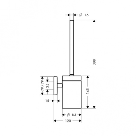 Ершик Hansgrohe PuraVida 41505000 фото