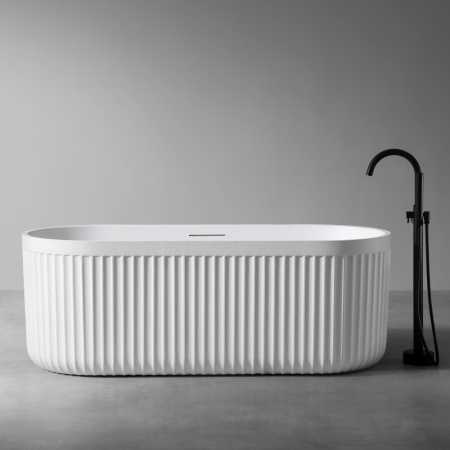 Ванна из искусственого камня Abber Stuttgart AM9925 170x75 белая матовая фото