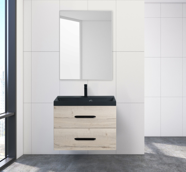 Зеркало в алюминиевой раме BelBagno SPC-AL-700-800 70x80 сатин фото