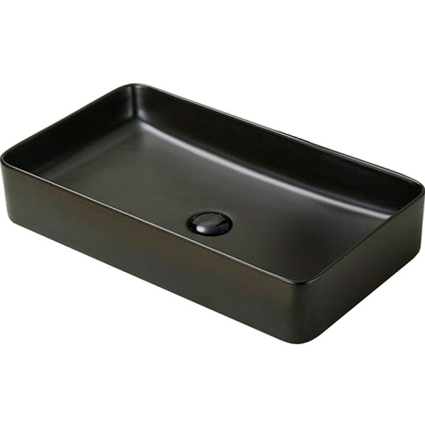 Накладная раковина CeramaLux NC 9396-1МВ 60x35 черная матовая фото