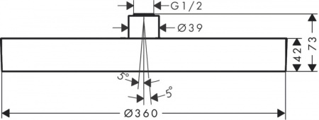 Верхний тропический душ Hansgrohe Rainfinity 360 1jet 26231700 белый матовый фото