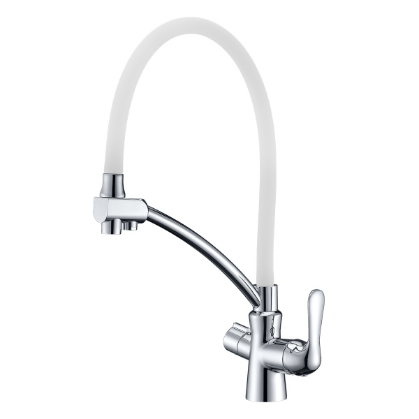 Смеситель для кухни кухни с фильтром для воды Lemark Comfort LM3070C-White фото
