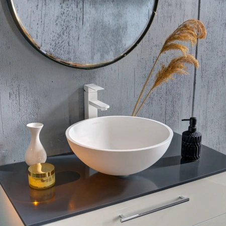 Накладная раковина Montebianco Migliore Nemi 11102 39,5х39,5 матовая фото