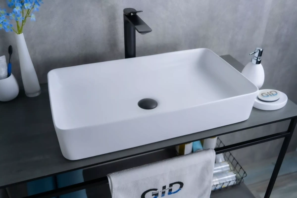 Накладная раковина GID Wm9396 60x34 белая матовая фото