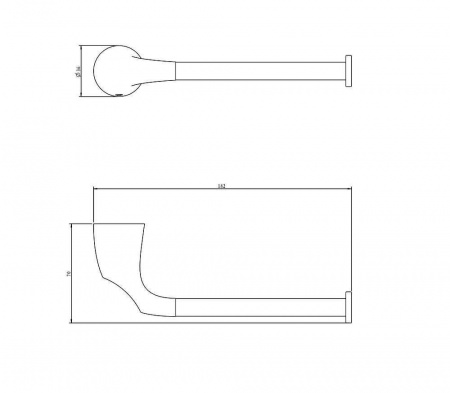 Держатель для туалетной бумаги Rush Devon DE75110 фото