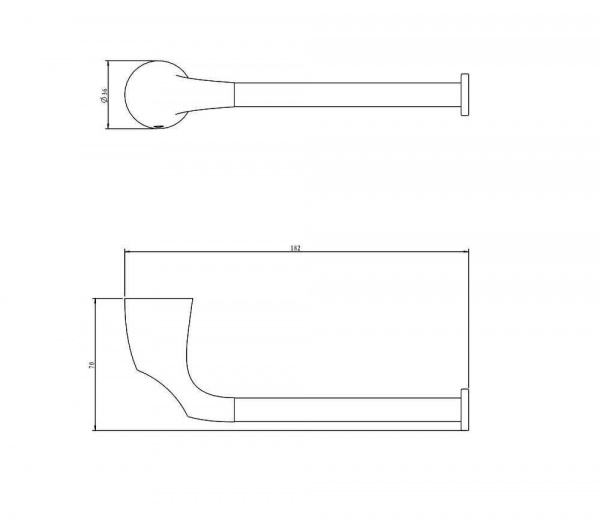 Держатель для туалетной бумаги Rush Devon DE75110 фото