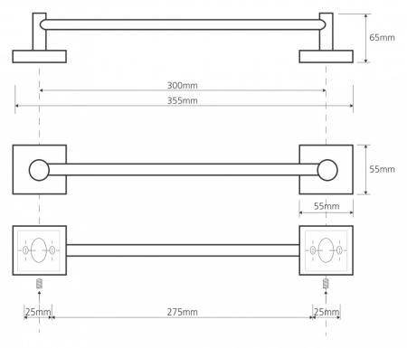 Полотенцедержатель Bemeta Beta 132104012 35 см фото