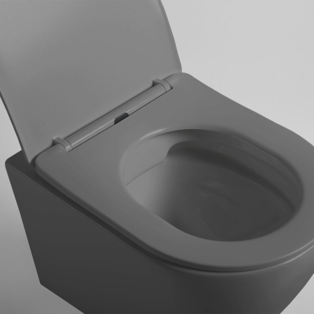 Подвесной унитаз безободковый Vincea Globo VT1-14SMA с сиденьем фото