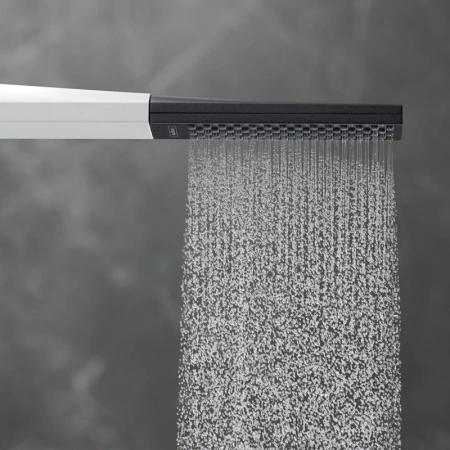 Душевая лейка Hansgrohe Rainfinity 100 Baton 1 jet 26867700 белая матовая фото