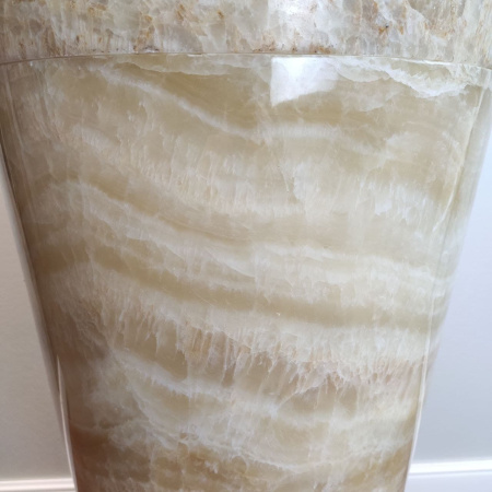 Раковина напольная из оникса Yellow ON-01343 (45*45*90) фото