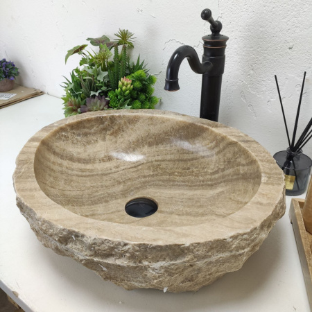 Накладная раковина из оникса Erozy Sunset EO-01435 (53*44*15) фото