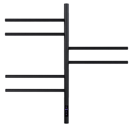 Электрический полотенцесушитель Vincea VTD-1S2CBE 43х80 черный, таймер фото