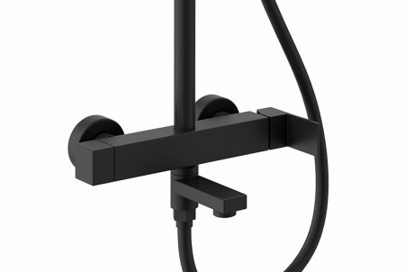 Душевая система Kaiser Cube 01582-9 черная матовая фото