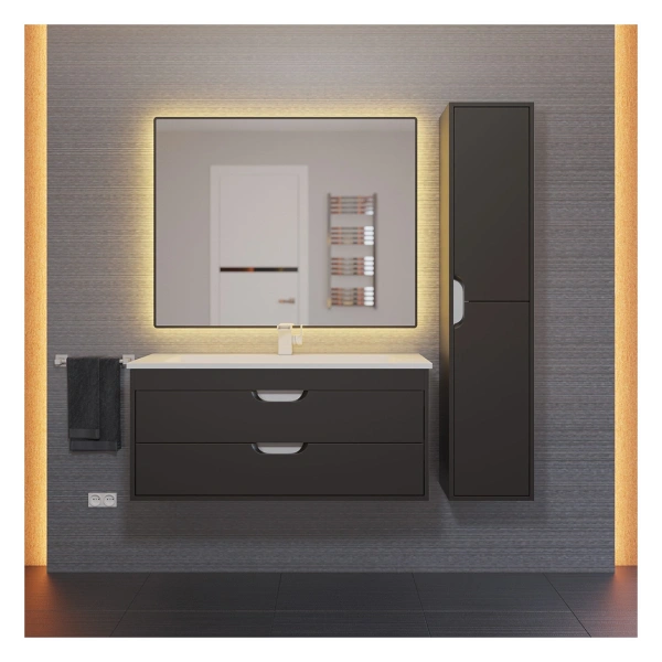 Шкаф-пенал Uperwood Modul 2930205301 черный фото