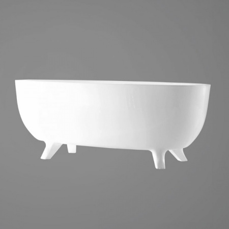 Акриловая ванна BelBagno BB42-1700-PERL 170х85 на ножках фото
