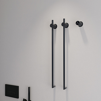 Электрический полотенцесушитель Abber Charme AH4002MB черный матовый фото