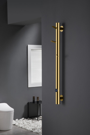 Электрический полотенцесушитель Boheme Uno 724-MG OAK MATT GOLD фото