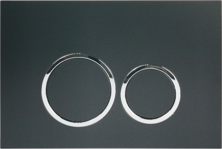 Кнопка смыва Cerutti SPA CR05BK черная матовая фото