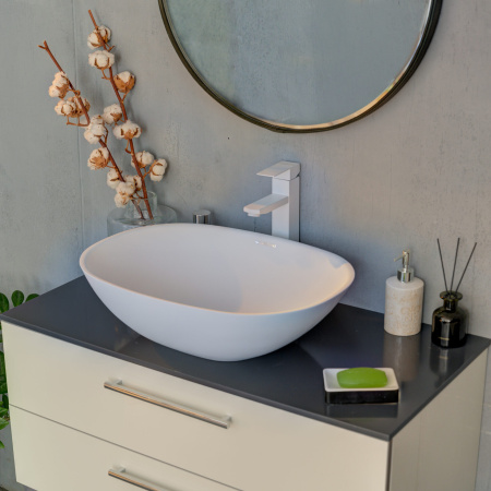 Накладная раковина Montebianco Loreto Cinque 400 12023 55x40 фото