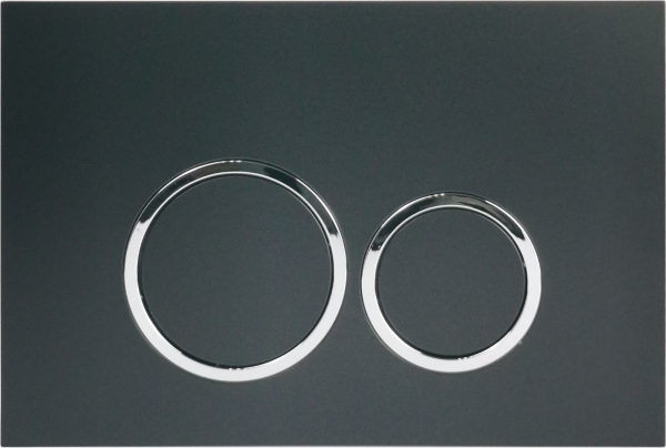 Кнопка смыва Cerutti SPA CR05BK черная матовая фото