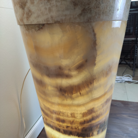 Раковина напольная из оникса Yellow ON-01343 (45*45*90) фото