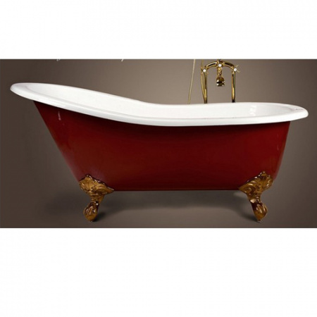 Чугунная ванна Magliezza Gracia Br Red 170x76 на ножках фото