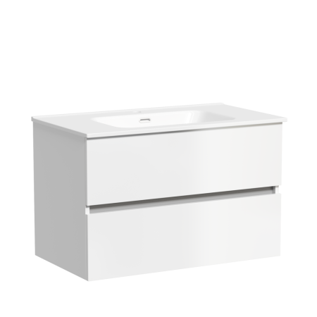 Тумба под раковину Sancos Urban UR80W белый глянец фото