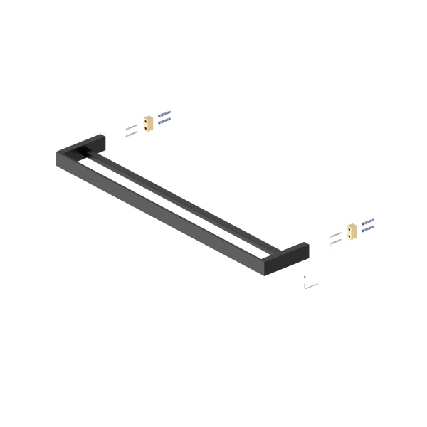 Полотенцедержатель двойной Timo Petruma 15256/03 Черный фото