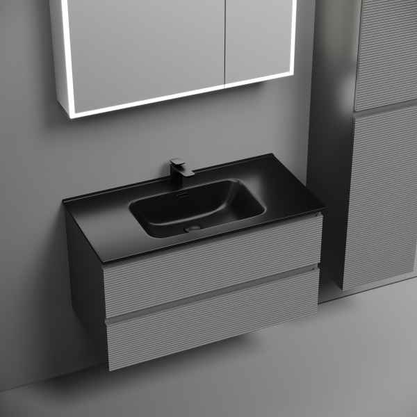 Тумба под раковину Sancos Folk FL90ES Ergraut soft фото