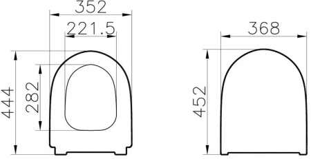 Комплект VitrA Sento Hygiene 9830B003-7207 подвесной унитаз + инсталляция + кнопка фото