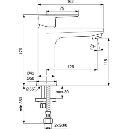 Смеситель для раковины Ideal Standard CERAFINE MODEL O BC554AA фото