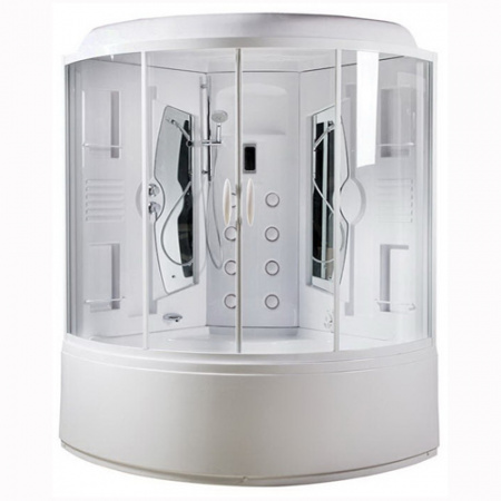 Гидромассажный бокс с паром Am.Pm Bourgeois W65B-150A150WTB 150x150 фото