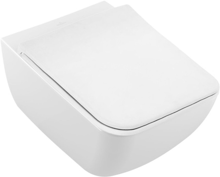 Подвесной унитаз безободковый Villeroy & Boch Venticello 4611RL01 с сиденьем фото