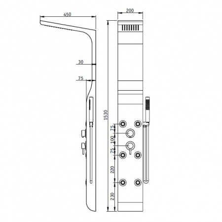 Душевая панель RGW Shower Panels SP-02 21140102-03 фото