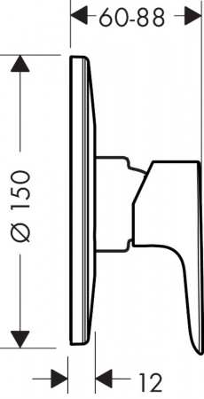 Смеситель для душа Hansgrohe Talis E 71766000 фото