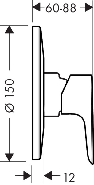 Смеситель для душа Hansgrohe Talis E 71766000 фото