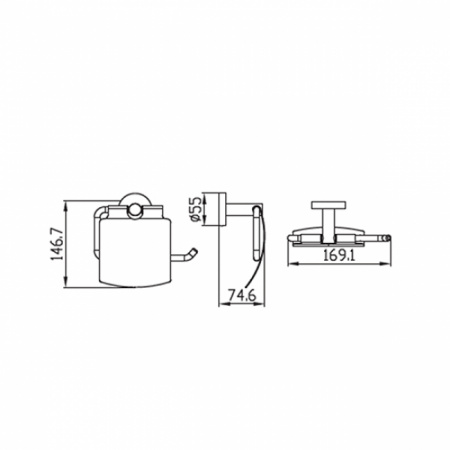 Держатель для туалетной бумаги Kaiser Bronze KH-4100 фото